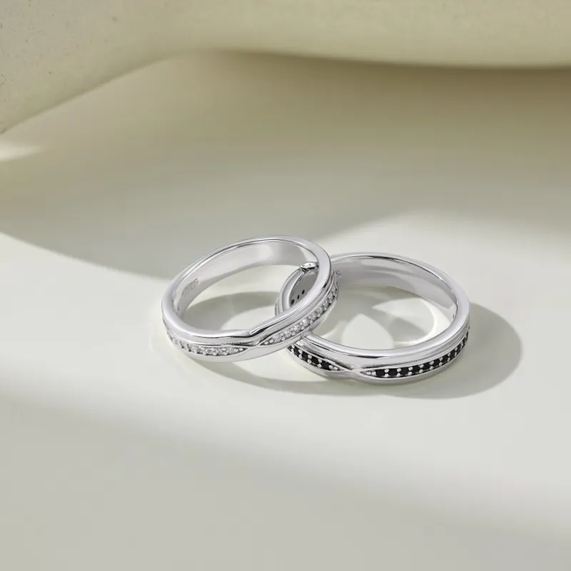 KAILEIFU S925 Silver Rings Unisex Silver-1