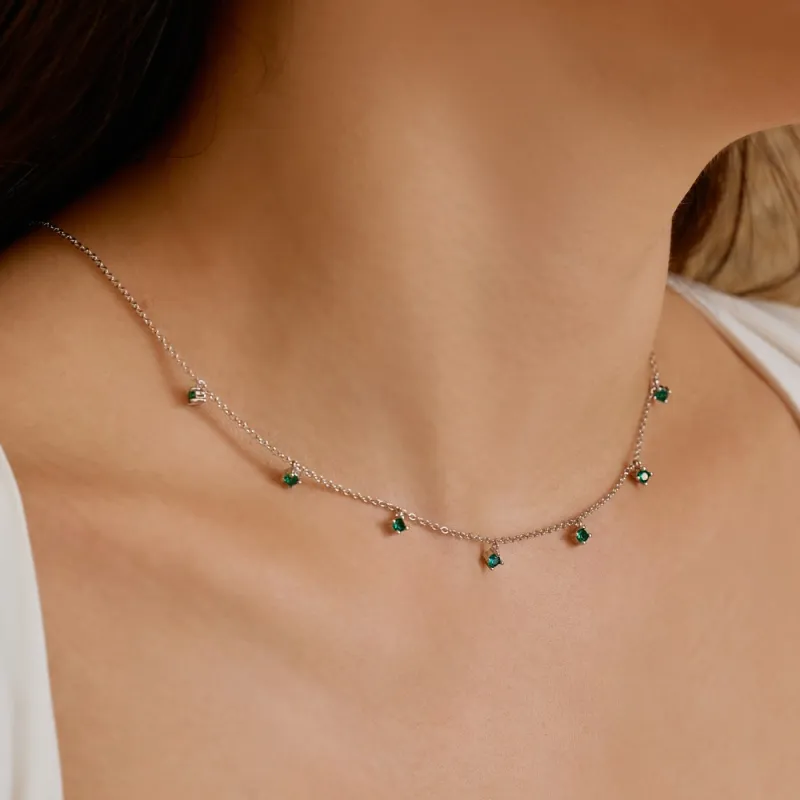 KAILEIFU S925 Silver Necklaces Women's Silver-8