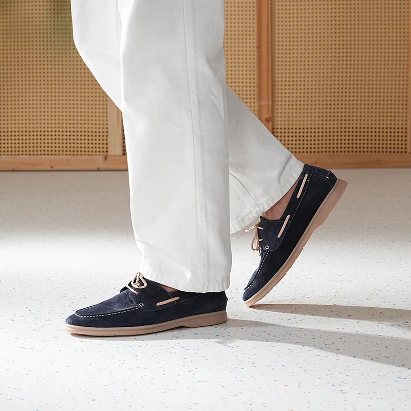 TRUFFAUT Breathable Soft Sole Loafers Boat Shoes Men's-6