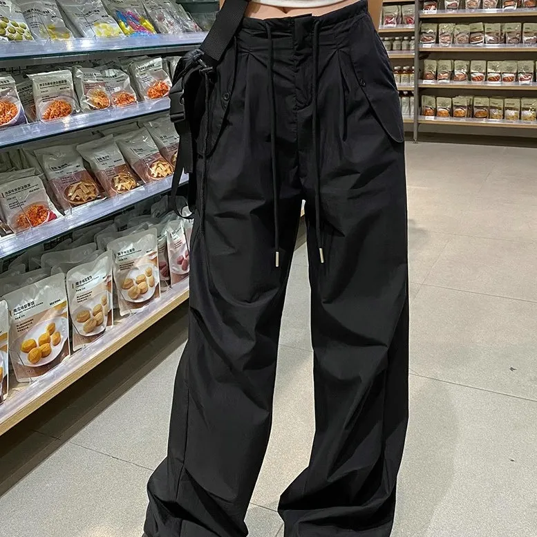 Icicofficial Cargo Pants Women's Black Pants-4
