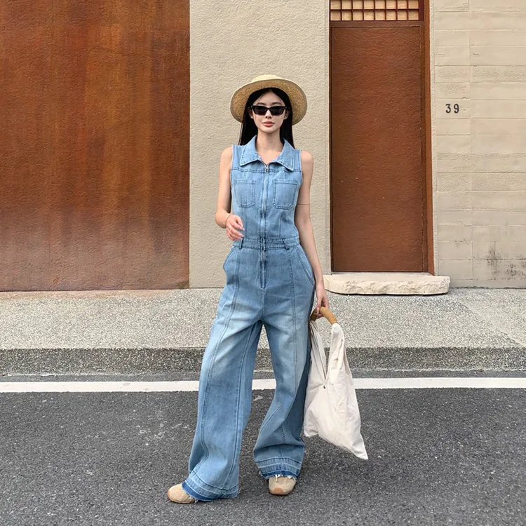 Icicofficial Jumpsuits Women's Blue Jumpsuit-2