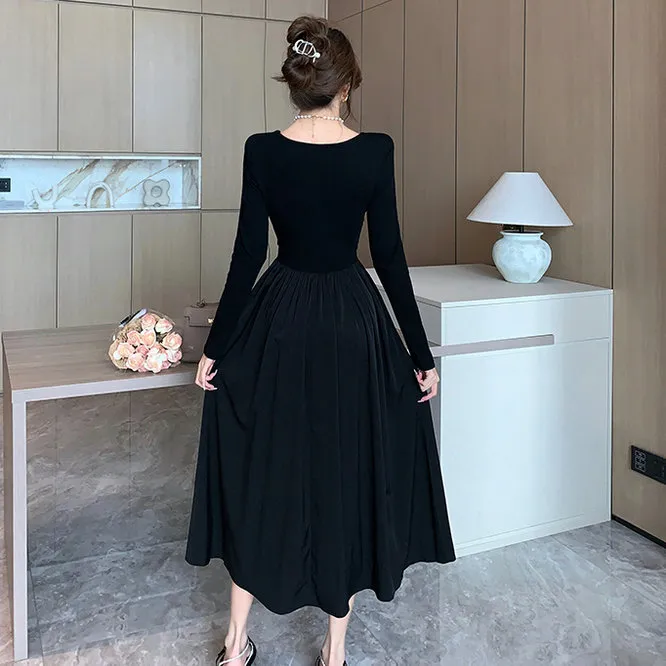 Icicofficial Long Sleeved Dresses Women's Black-2