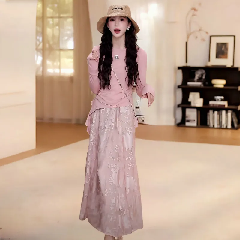 Icicofficial Two Piece Skirt Sets Women's-4