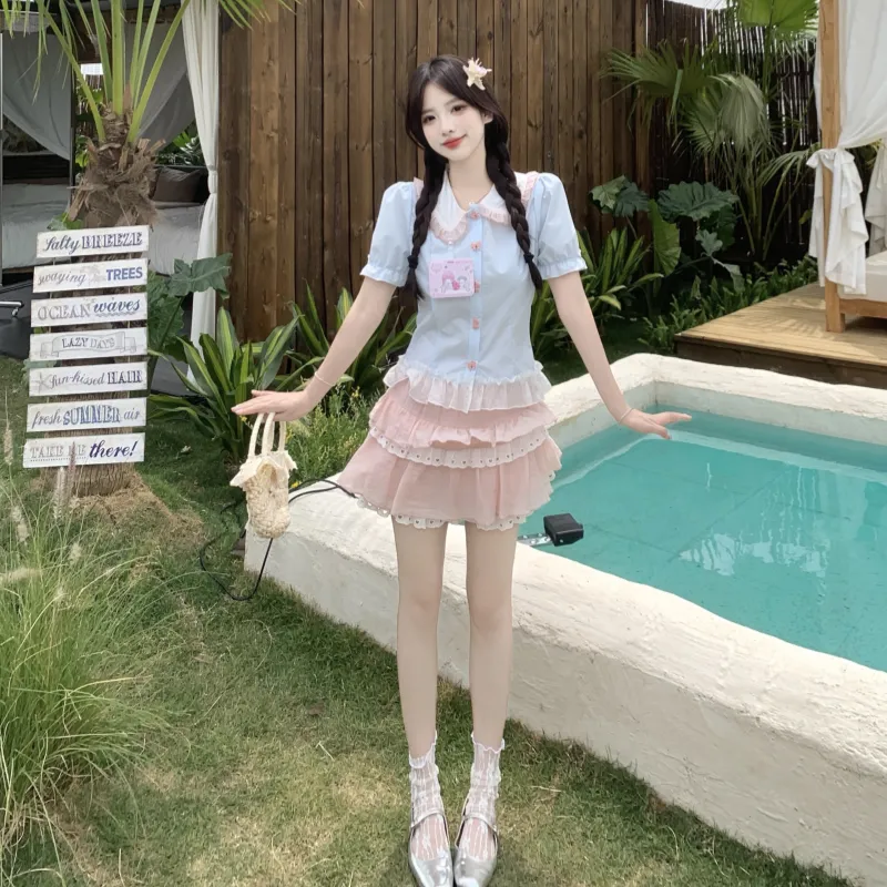 Icicofficial Two Piece Skirt Sets Women's-5