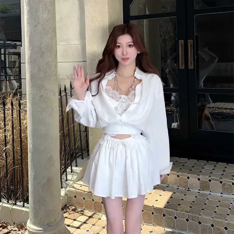 Icicofficial Two Piece Skirt Sets Women's-10
