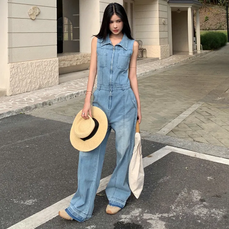 Icicofficial Jumpsuits Women's Blue Jumpsuit-5