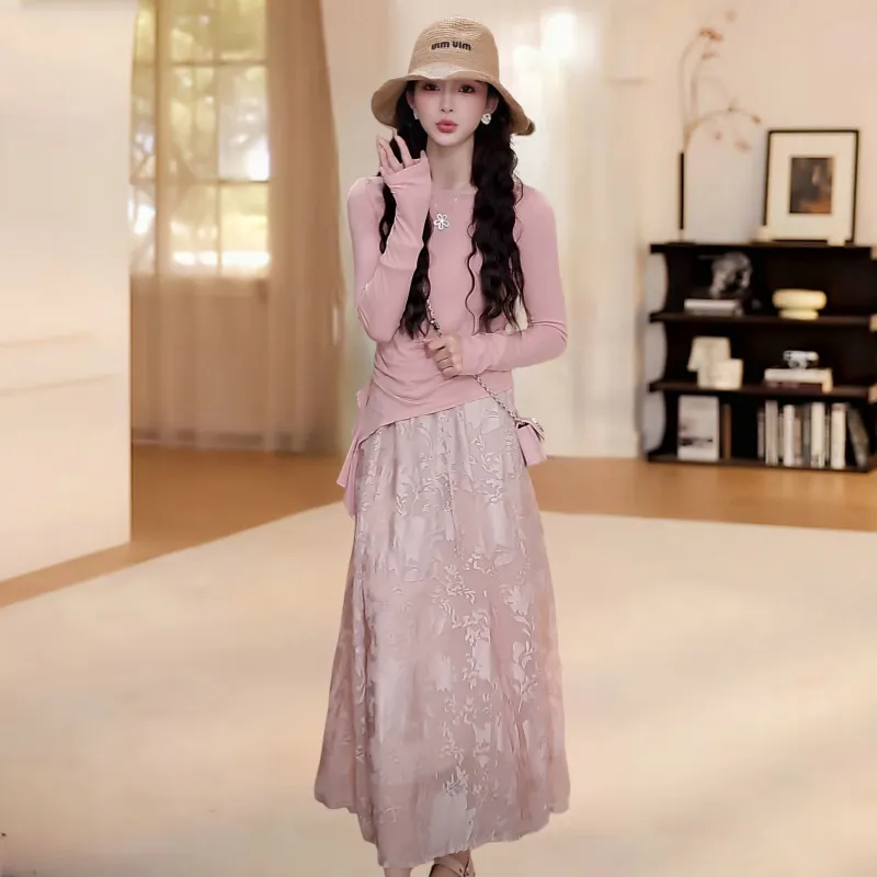 Icicofficial Two Piece Skirt Sets Women's-2