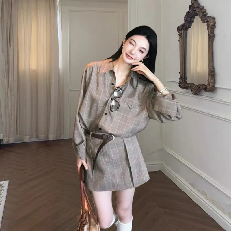 Icicofficial Two Piece Skirt Sets Women's-2