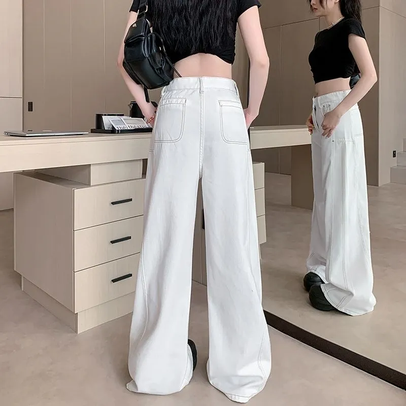 Icicofficial Jeans Women's White Jeans-6