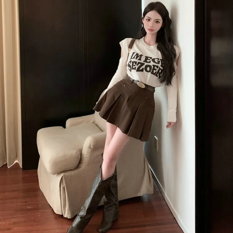 Icicofficial Two Piece Skirt Sets Women's-4