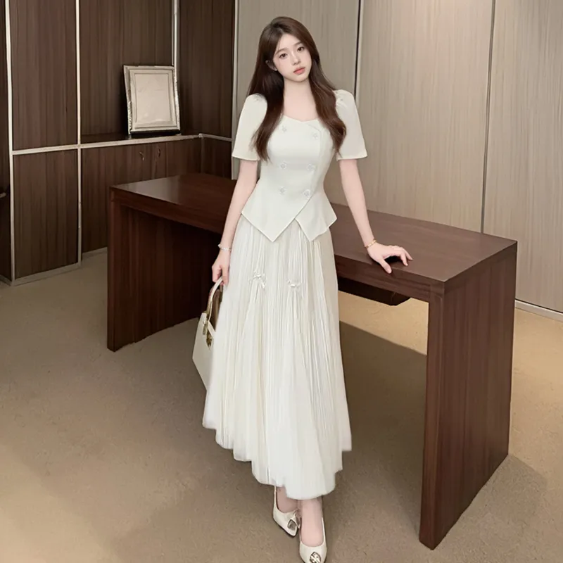 Icicofficial Two Piece Skirt Sets Women's-3