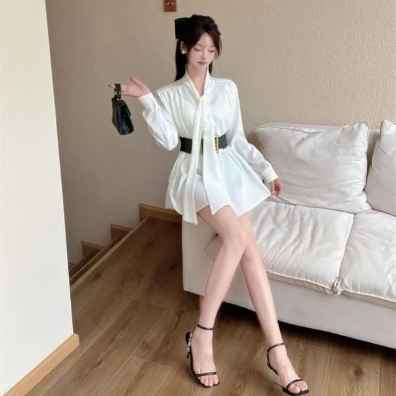 Icicofficial Long Sleeved Dresses Women's-5