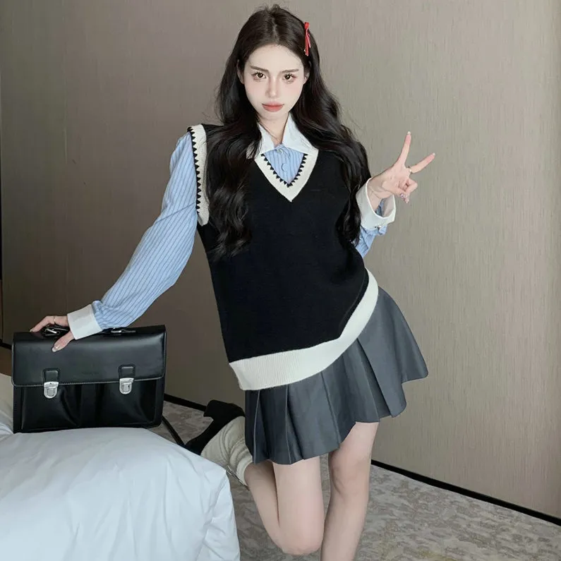 Icicofficial Two Piece Skirt Sets Women's-2