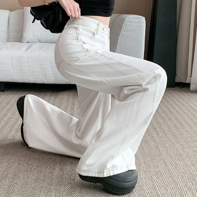 Icicofficial Jeans Women's White Jeans-5