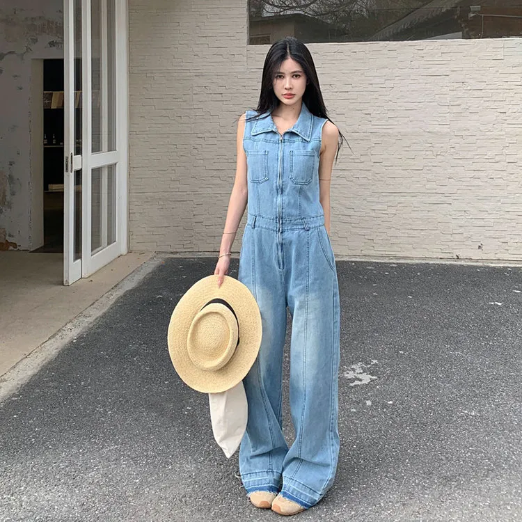 Icicofficial Jumpsuits Women's Blue Jumpsuit-6