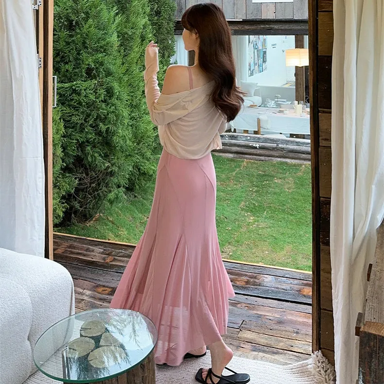 Icicofficial Two Piece Skirt Sets Women's Image Color-5