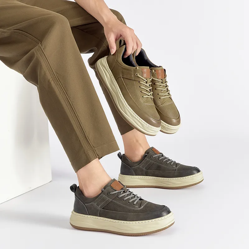 HARSON Skateboard Shoes Men's Dark Gray-17