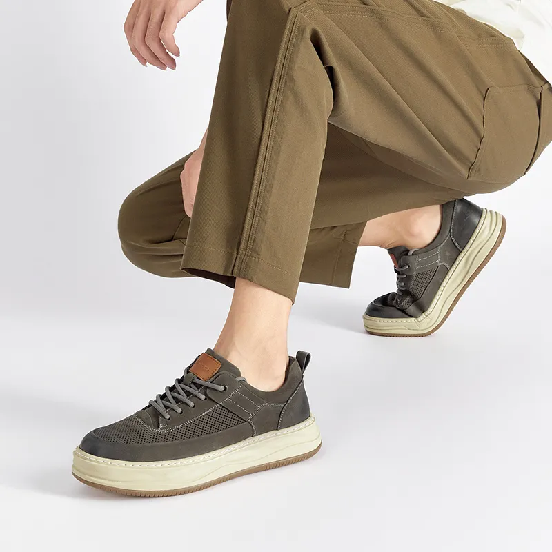 HARSON Skateboard Shoes Men's Dark Gray-16