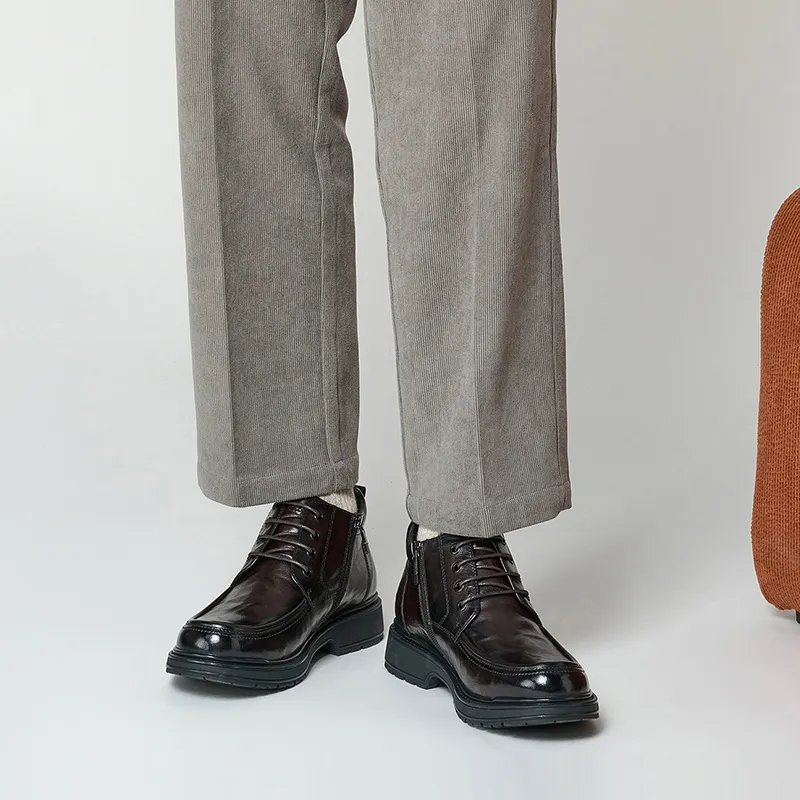 HARSON Ankle Boots Men Black/Brown-8