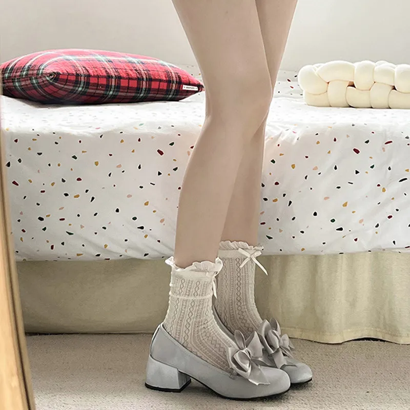 MCKP Chunky Heel High Heels 4cm Women's-6