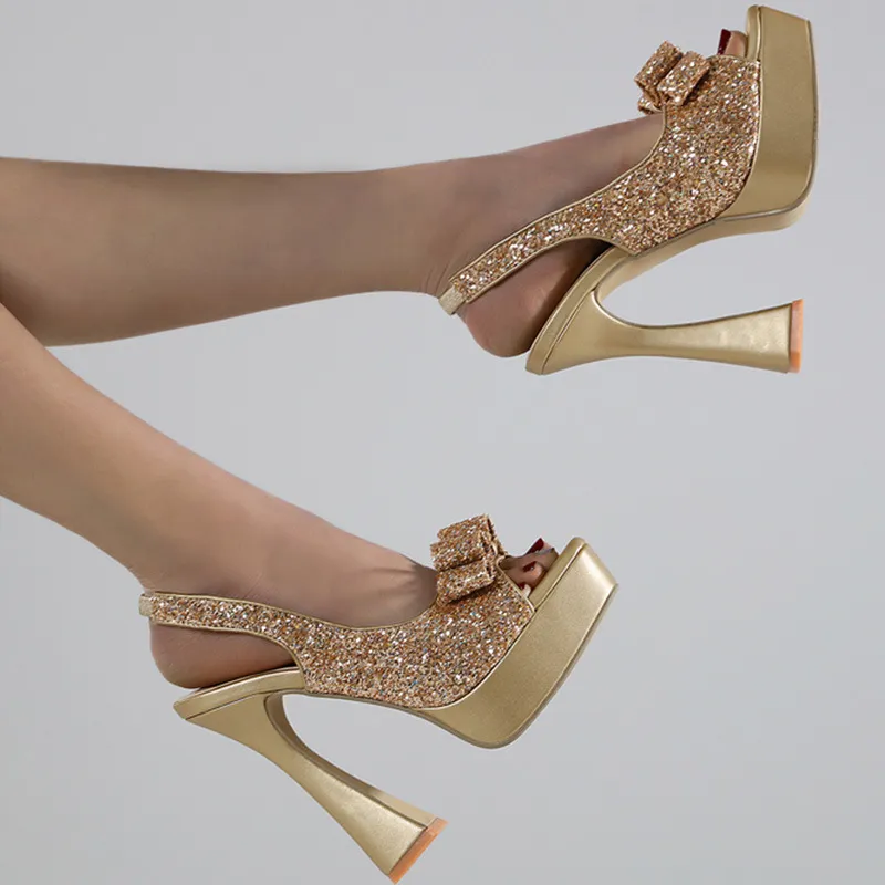 MCKP Chunky Heel High Heels Women's-6
