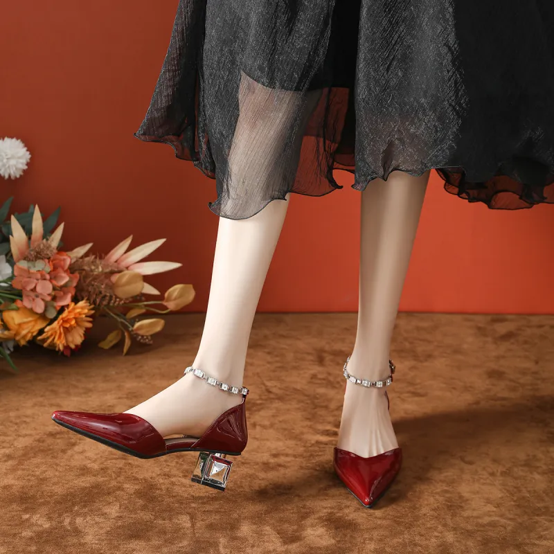 MCKP Irregular Heel High Heels 5cm Women's-4