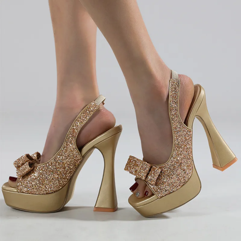 MCKP Chunky Heel High Heels Women's-7