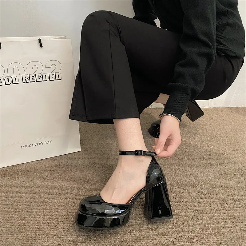MCKP Chunky Heel High Heels Women's-1