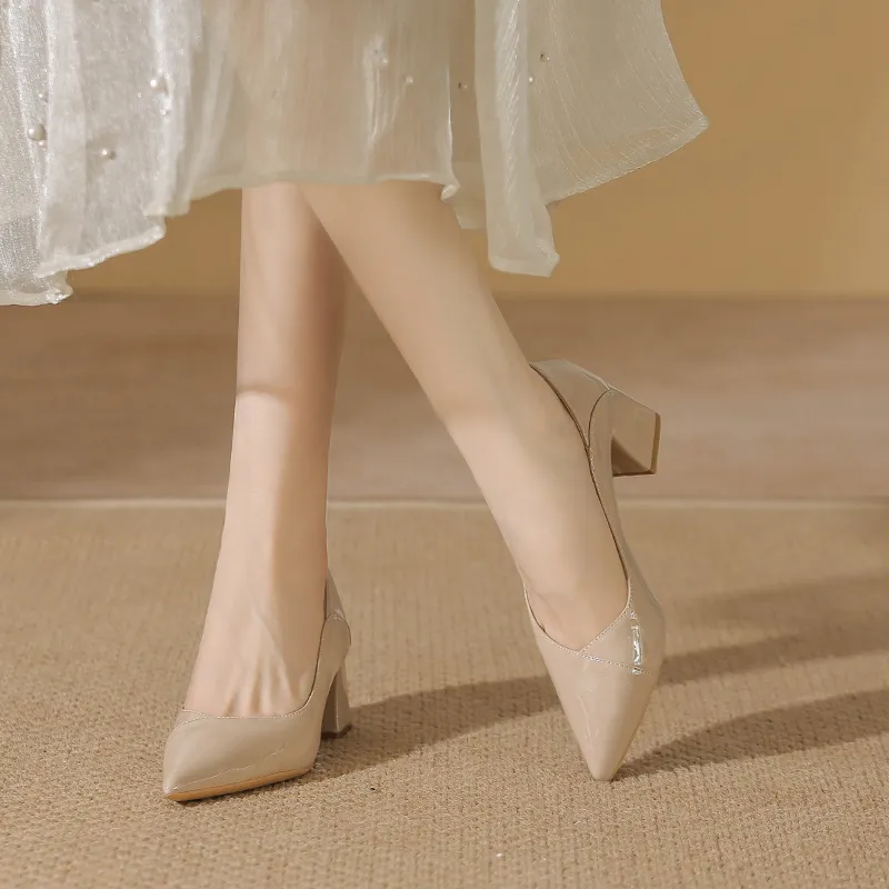 MCKP Chunky Heel High Heels Women's-6