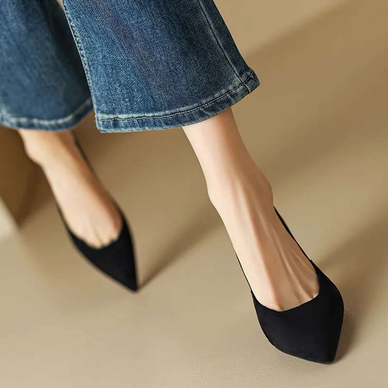 MCKP Chunky Heel High Heels 7cm Women's-6