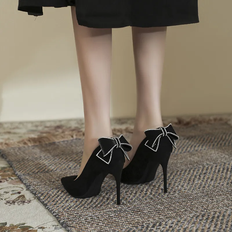 MCKP Slim Heel High Heels 6cm Women's Black-5
