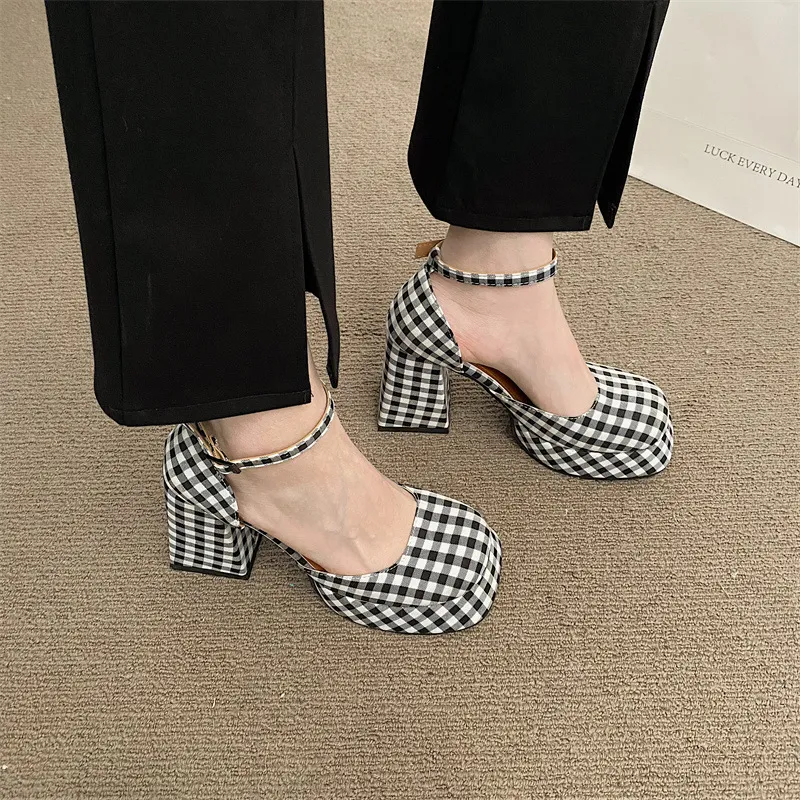 MCKP Chunky Heel High Heels Women's-5
