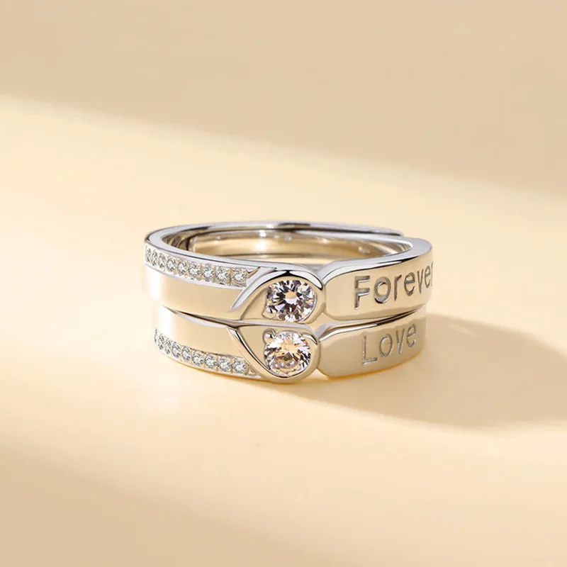 BMK 925 Sterling Silver Rings Unisex-3