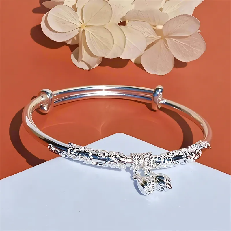 BMK S999 Fine Silver Bangles Women's-2