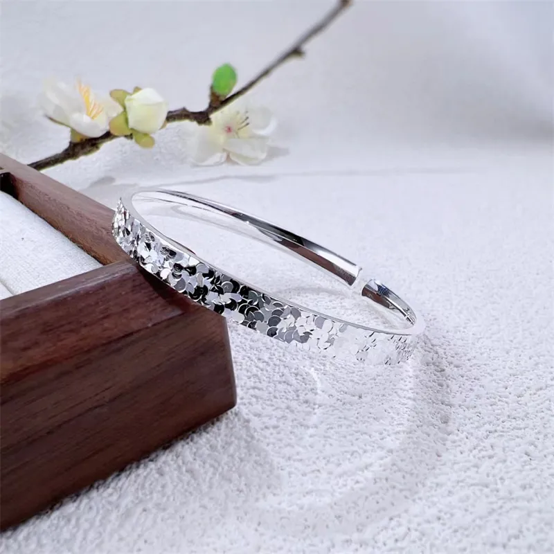 BMK S999 Fine Silver Bangles Women's-2