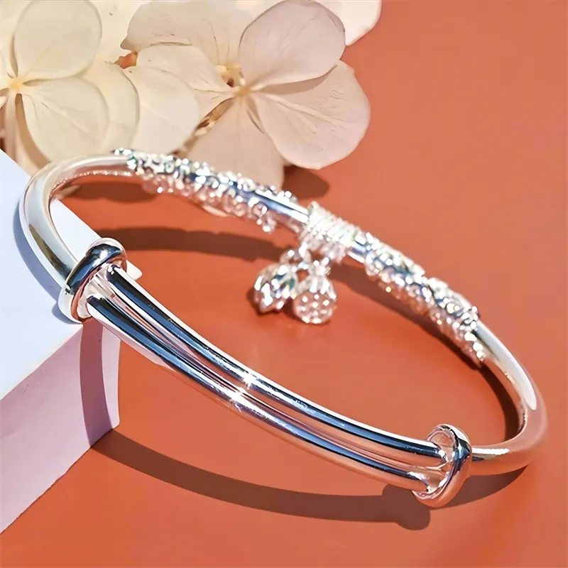 BMK S999 Fine Silver Bangles Women's-3