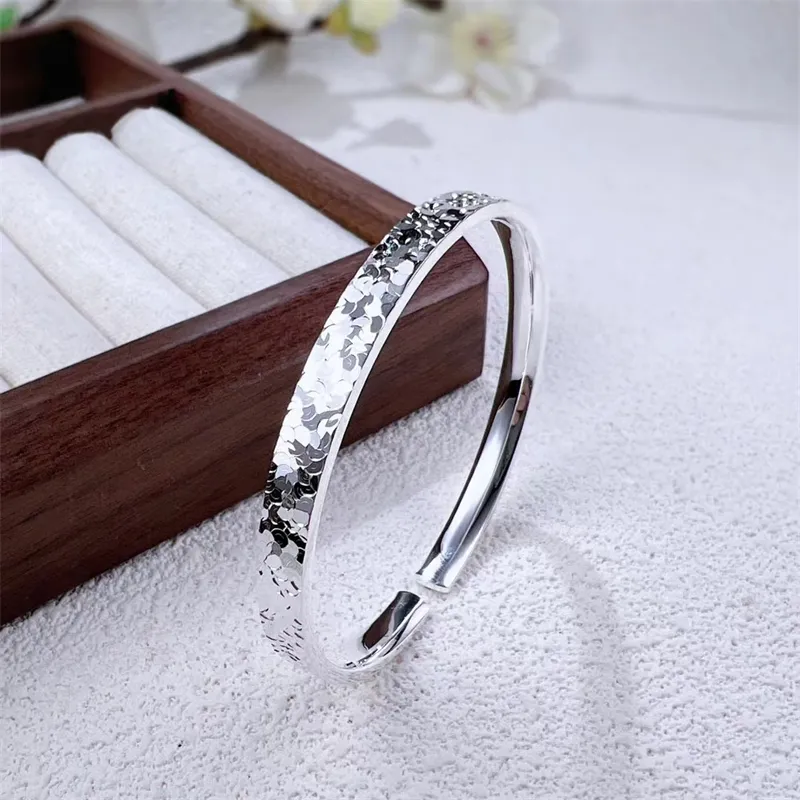 BMK S999 Fine Silver Bangles Women's-1