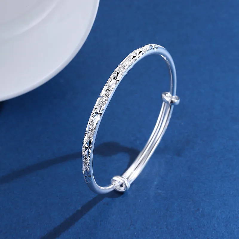BMK S999 Fine Silver Bangles Women's-1