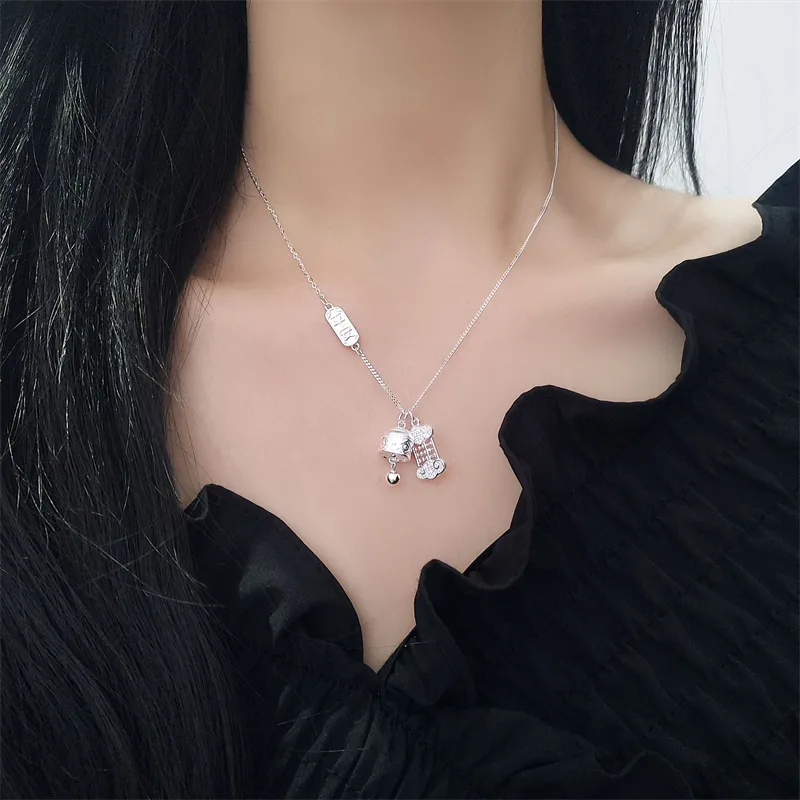 BMK 990 Silver Necklaces Women's-7