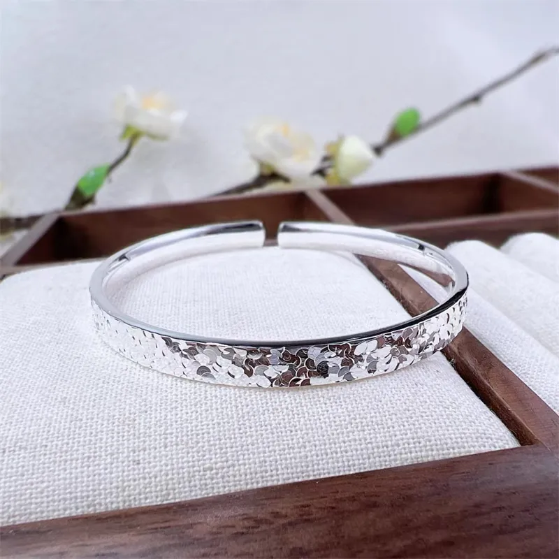 BMK S999 Fine Silver Bangles Women's-4