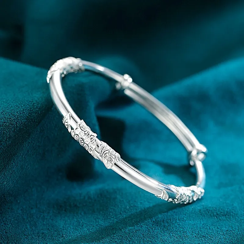 BMK 999 Fine Silver Sterling Silver Bracelets Women's-4