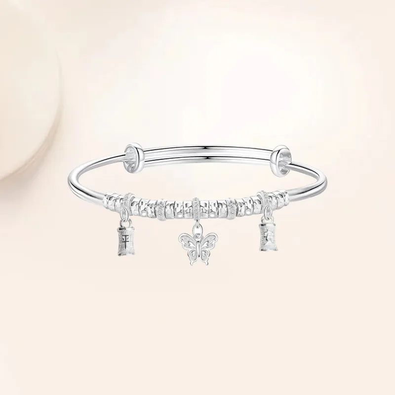 BMK S999 Fine Silver Bangles Women's-1