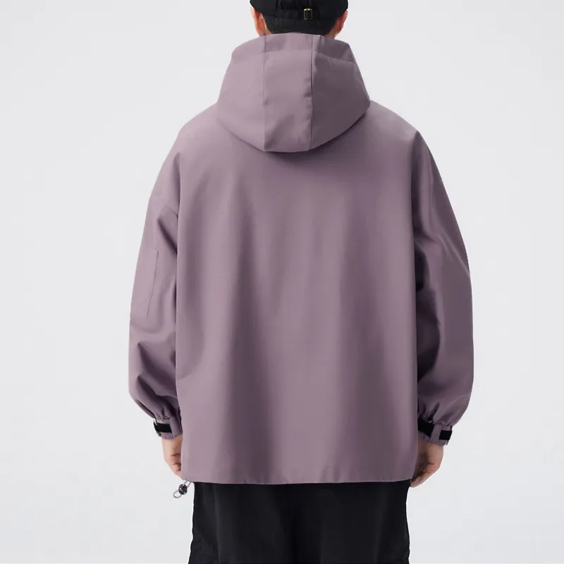 EYEUNDERSTAND Jackets Coats Unisex Burgundy-4