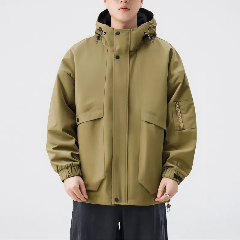 EYEUNDERSTAND Jackets Coats Unisex Burgundy-12