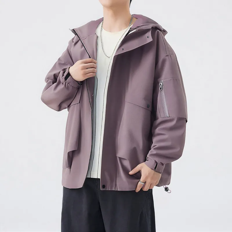 EYEUNDERSTAND Jackets Coats Unisex Burgundy-3
