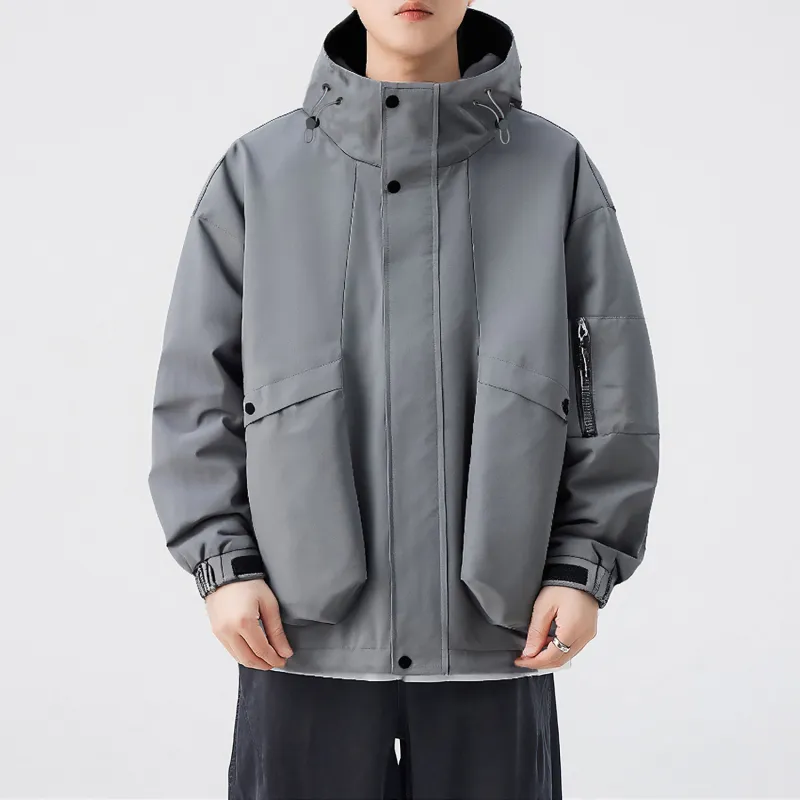 EYEUNDERSTAND Jackets Coats Unisex Burgundy-17