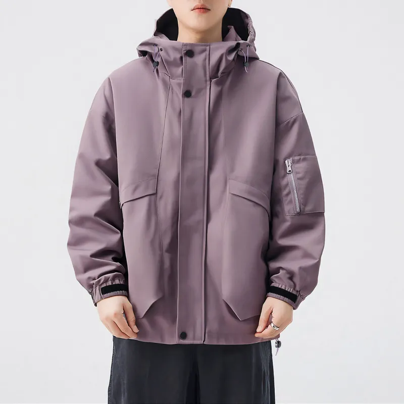 EYEUNDERSTAND Jackets Coats Unisex Burgundy-2