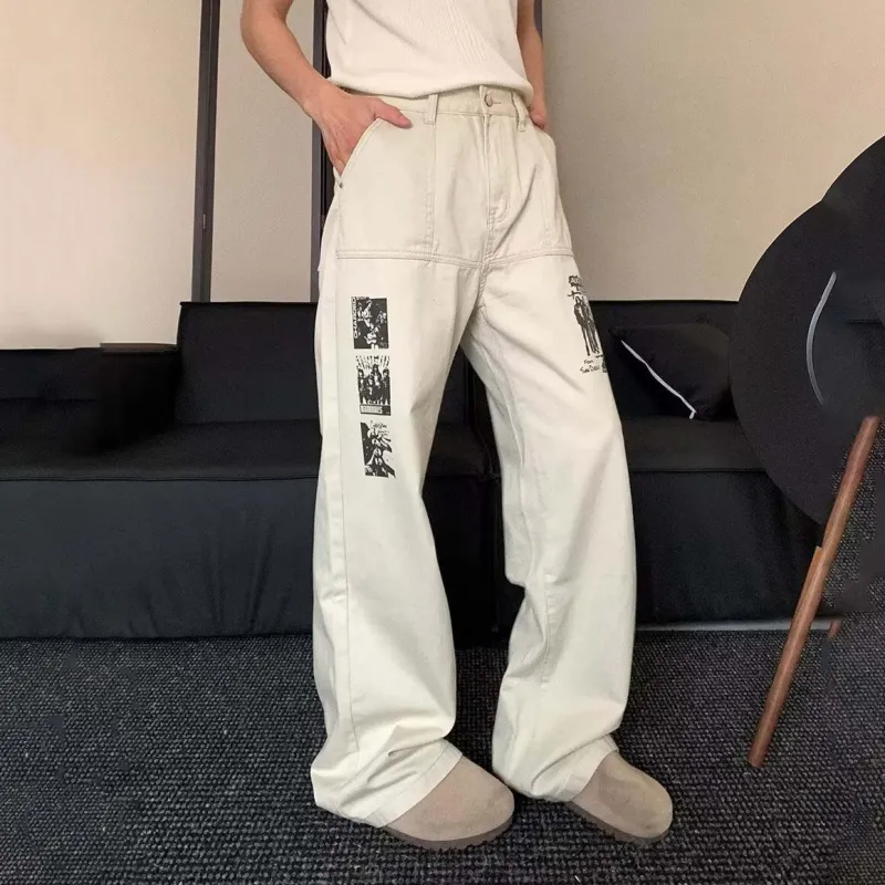 EYEUNDERSTAND Jeans Unisex White-1