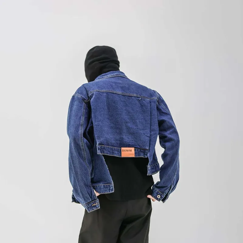EYEUNDERSTAND Denim Jacket Unisex Blue-2