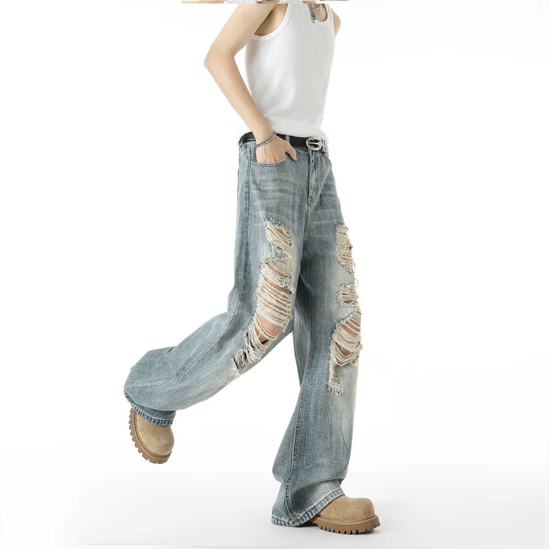 EYEUNDERSTAND Jeans Unisex Blue-3
